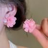 5 Pairs Floral Acrylic Flower Stud Earrings Pearl Korean Style Earrings  Spring Summer
