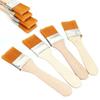 12pcs Wooden Handle Memory Nylon Bristle Paint Brush For Painting Acrylic Oil Drawing Watercolor Painting Brushe School Supplies
