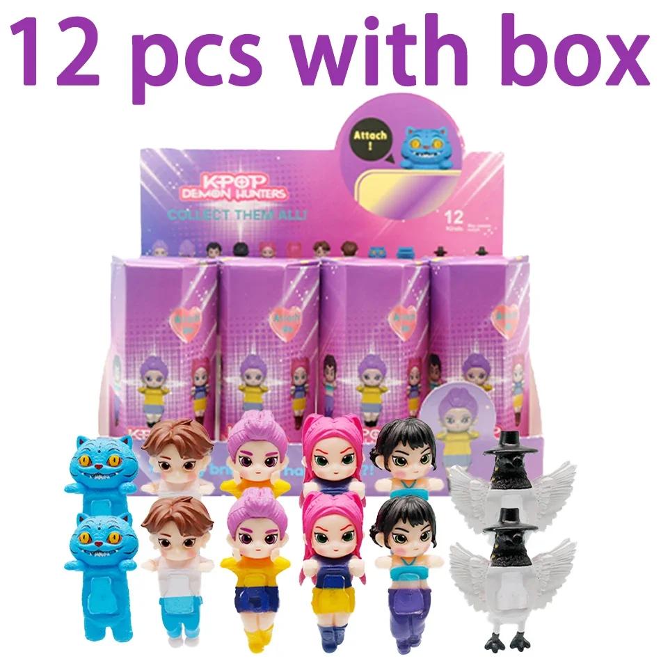 KPOP Dämonenjäger Blind Box Anime Figuren Ornamente Puppen Fans Zerlegbar Angenehmer Blindbeutel Kinder Geburtsdatum Geschenk