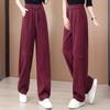 Women's Yellow Straight-Leg Sporty Casual Sweatpants - Spring/Autumn 2025 Collection