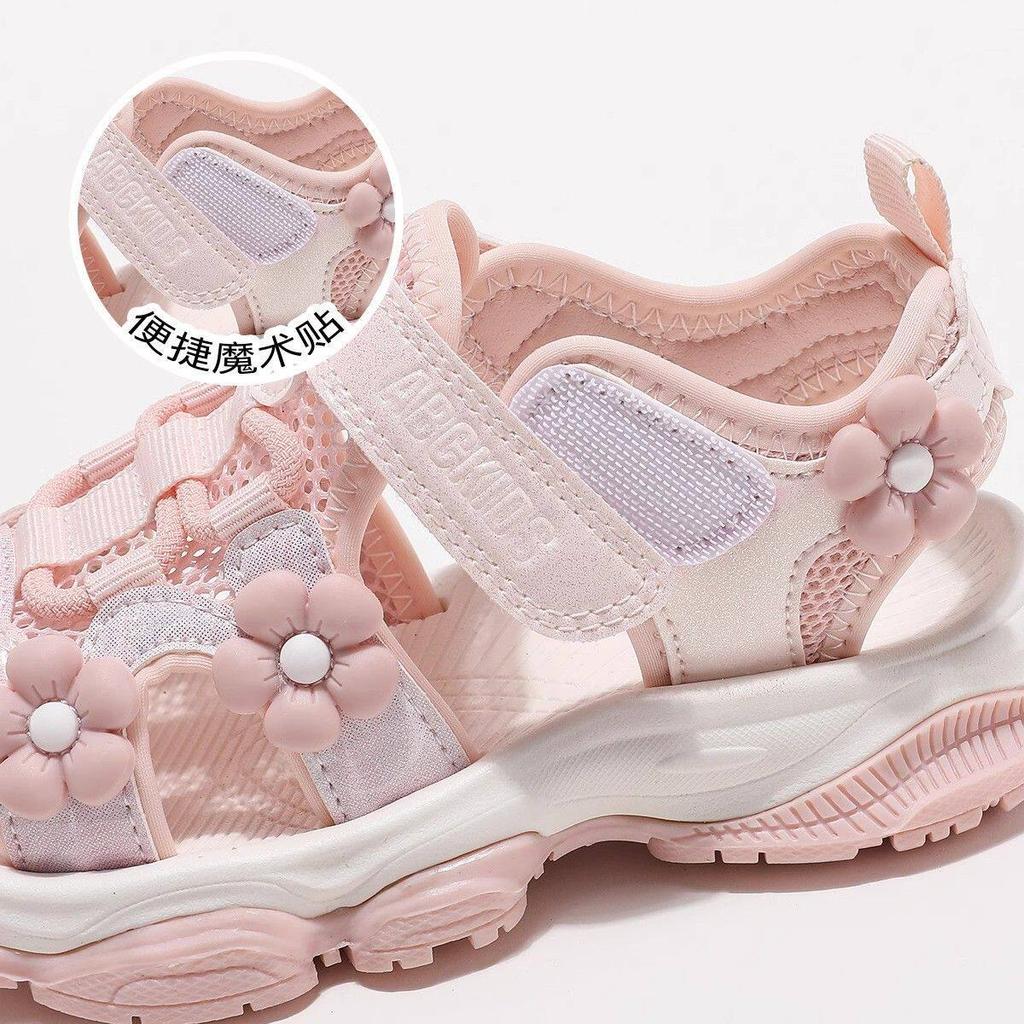 Girls' Princess Sandals with Closed-Toe Design2026New Summer Styles: Open-toe Sandals for Girls and Boys, Breathable Beach Shoes