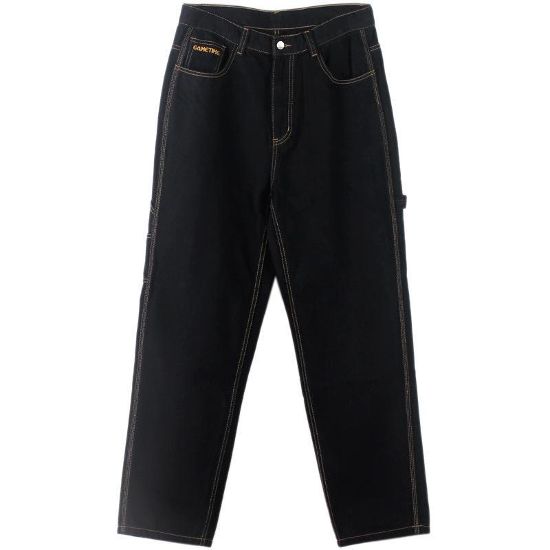 European-American Street Dance Loose Hip-Hop Skateboard Jeans for Men