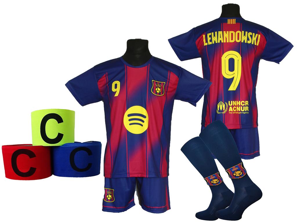 LEWANDOWSKI children's football kit + socks + headband - size 164