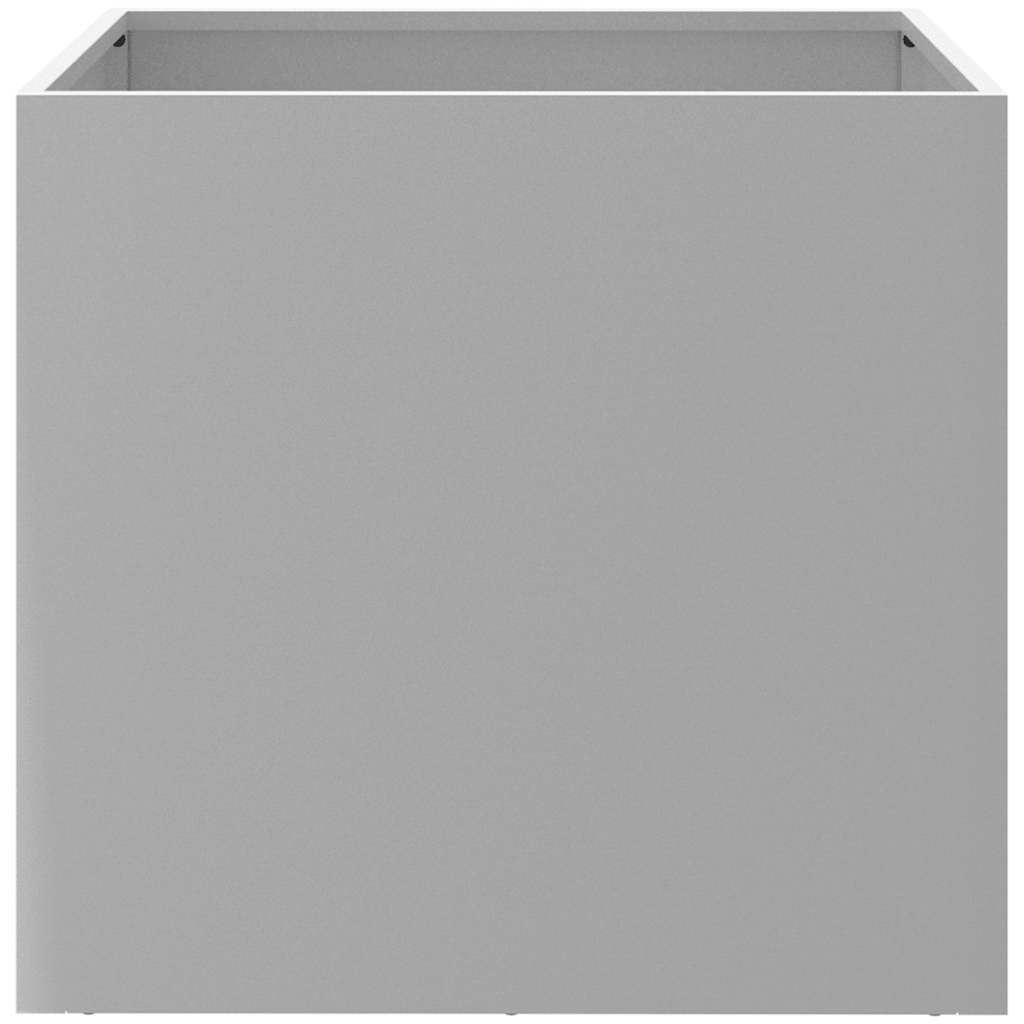 Vidaxl Planters, 2 Pcs, Silver, 49X47X46 Cm, Galvanized Steel