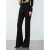 LANCY Women's High-Waist Black Commuter Suit Trousers