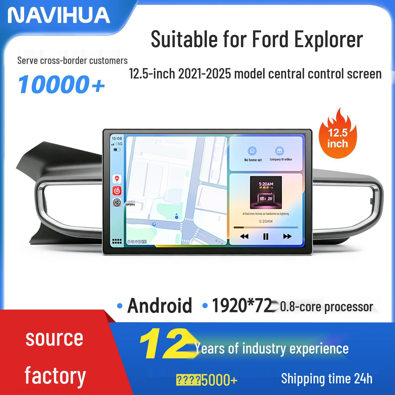 

Ford Explorer Android Navigation System for 2021-2028 Models: Center Console Screen DVD All-in-One Ford Explorer High Trim 2021-2025