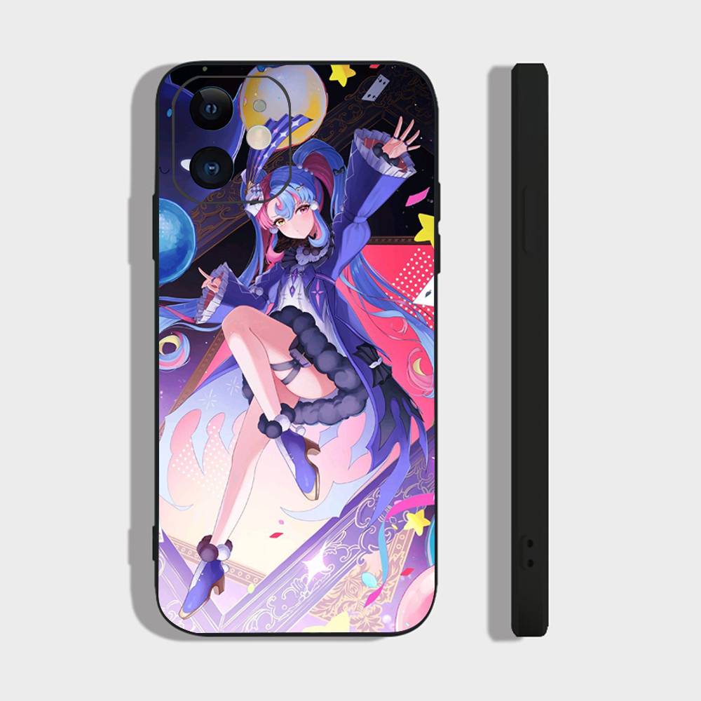 ROCCIA Anime Game W-Wuthering Waves Phone Case For IPhone 17 Air 16 15 14 13 Pro Max 11 12 Black Silicone Cover