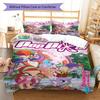 PopPixie poster Bedding Quilt Set Quilt Cover Pillowcase Home Decoration Birthday Gift (1 * duvet cover + 2 * pillowcase, without core)