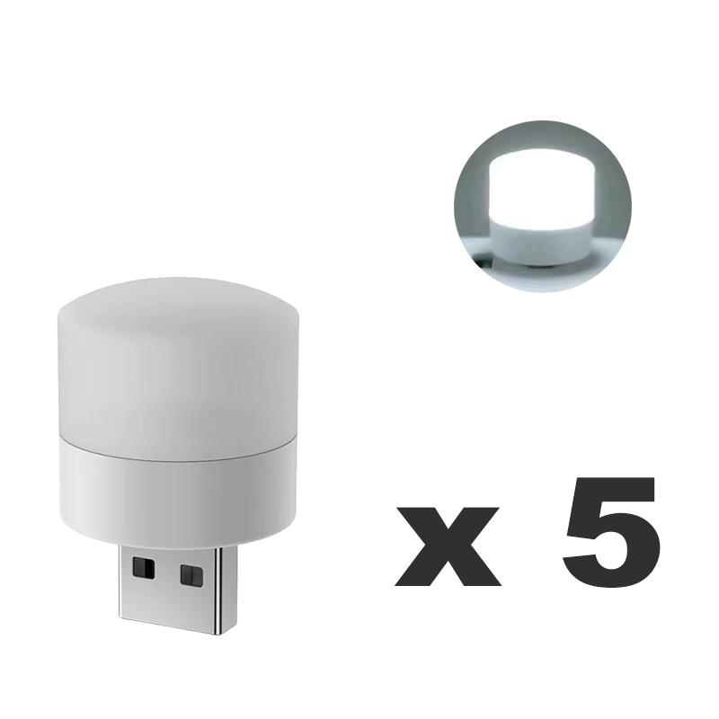 USB Plug Night Light Warm White Bedside Night Lamp LED Lights Mini Bedroom USB Plug Power Charging Eye Protection Reading Light