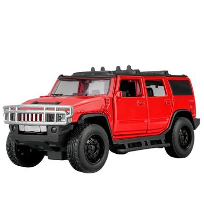 1/32 HUMMER H2 SUV Alloy Car Model Diecast Metal Off-road Vehicle Car Model Sound and Light Simulation Collection Kids Toy Gift