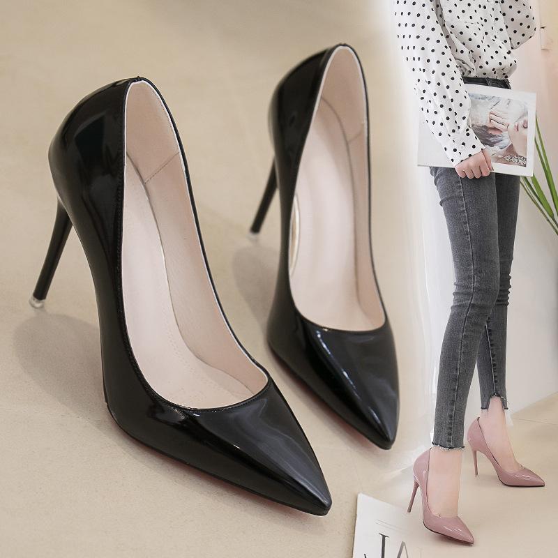 Summer high heels stiletto sex red bridesmaids wedding shoes pointed banquet etiquette shoes