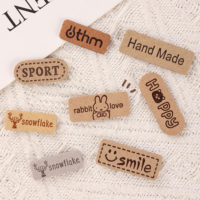 10 Stück/Set Bekleidungszubehör DIY-Aufnäher Aufkleber Englischer Buchstabenaufkleber Stoffaufkleber
