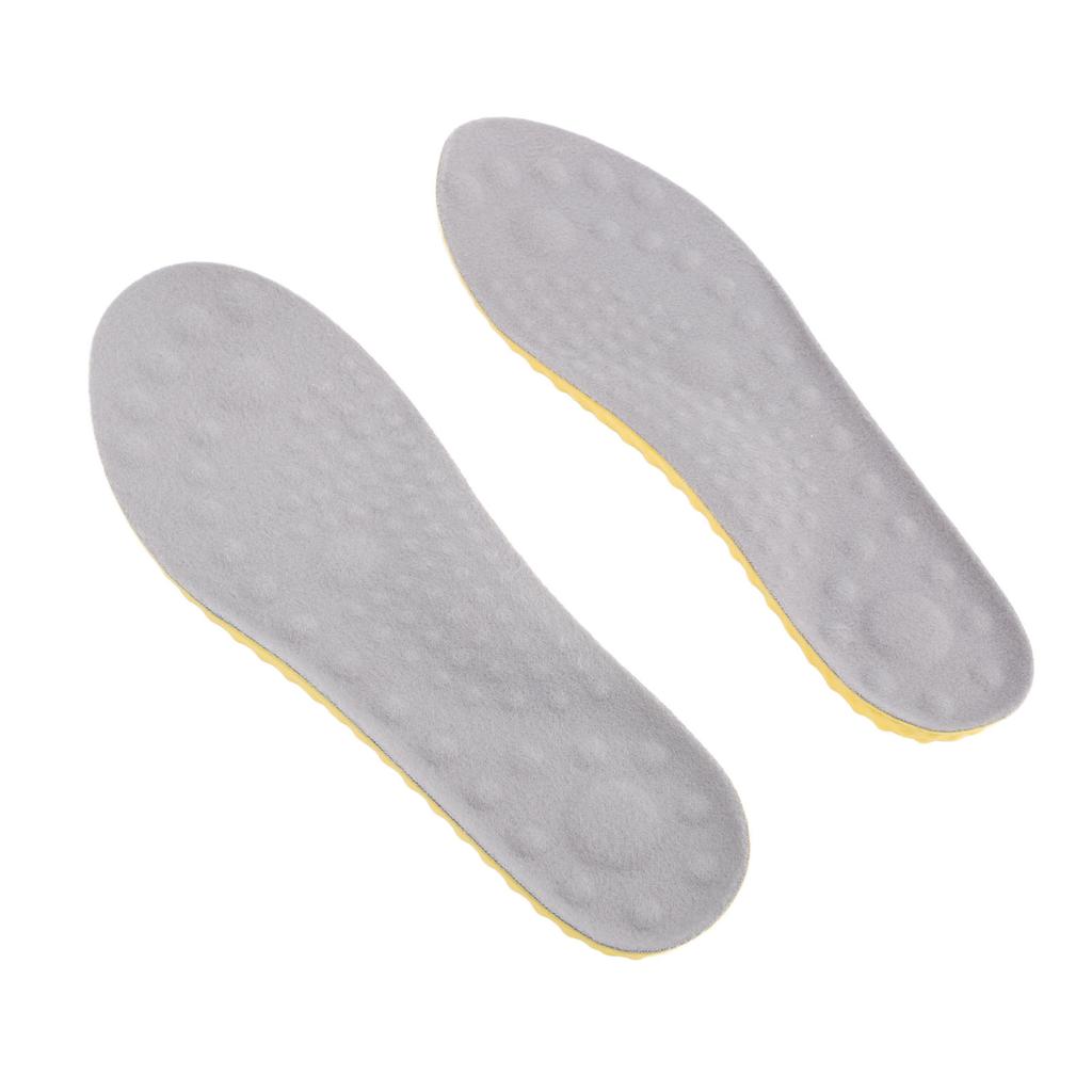 4PCS Warm Shoe Inserts for Men Women PU Fleece Breathable Comfortable Insulating Thermal Feet Insoles for Winter