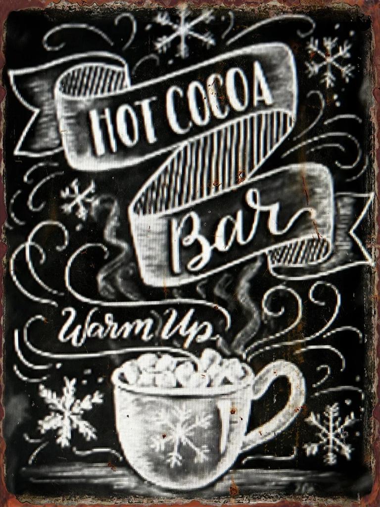 Tin Painting Christmas Coffee Signs for Cafe Shop Club Pub Bourbon Decorative Plaques Wine Wall Decoration Metal Sign Vintage