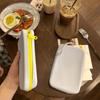 Rectangle Multifunction Storage Bag Morandi Color Small Item Bag Silicone Cosmetic Bag  Women