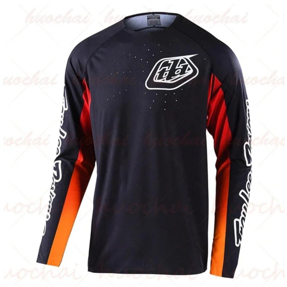 Downhill-Anzug Atmungsaktiv Schnelltrocknend Berg Motocross Reitanzug Langarm-T-Shirt Mountainbike