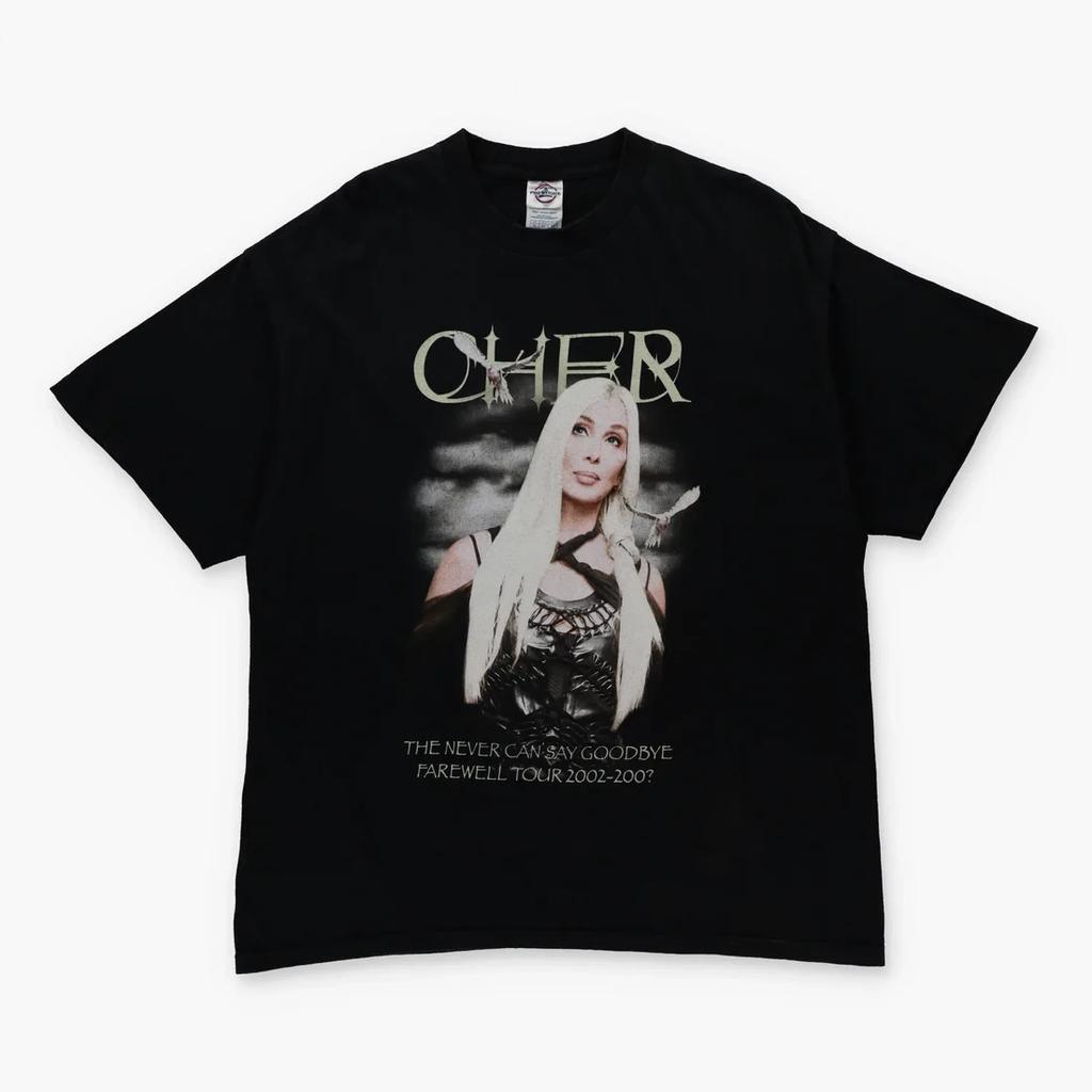 Vintage Cher 'Never Can Say Goodbye' 2002 Farewell Tour T-Shirt (XL)