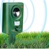 Répulsif Renard Répulsif Chat Ultrasonique Effaroucheur Chat pour Jardins Répulsif Oiseaux Chien Animal Alimenté par Batterie Étanche Sensibilité Réglable M