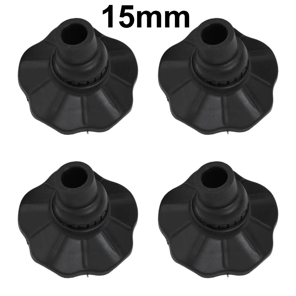 4Pcs Adjustable Camping Chair Foot Pads Wear-resistant Camping Stool Leg Cap  Fishing Chair 4PCS-15mm