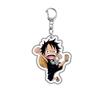 Portachiavi Ciondolo in Acrilico Anime One Piece Luffy Chopper Zoro Roronoa Accessorio per Zaino Alta Qualità Bel Design
