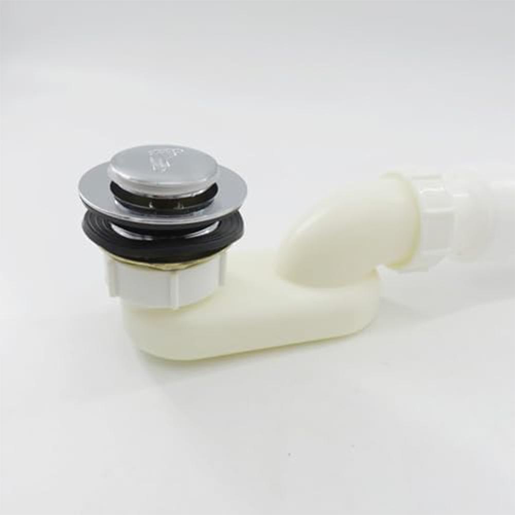Tubo di scarico regolabile in lega di zinco per lavabo da bagno, vasca da bagno, con lunghezza estensibile, facile installazione fai-da-te, resistente agli odori