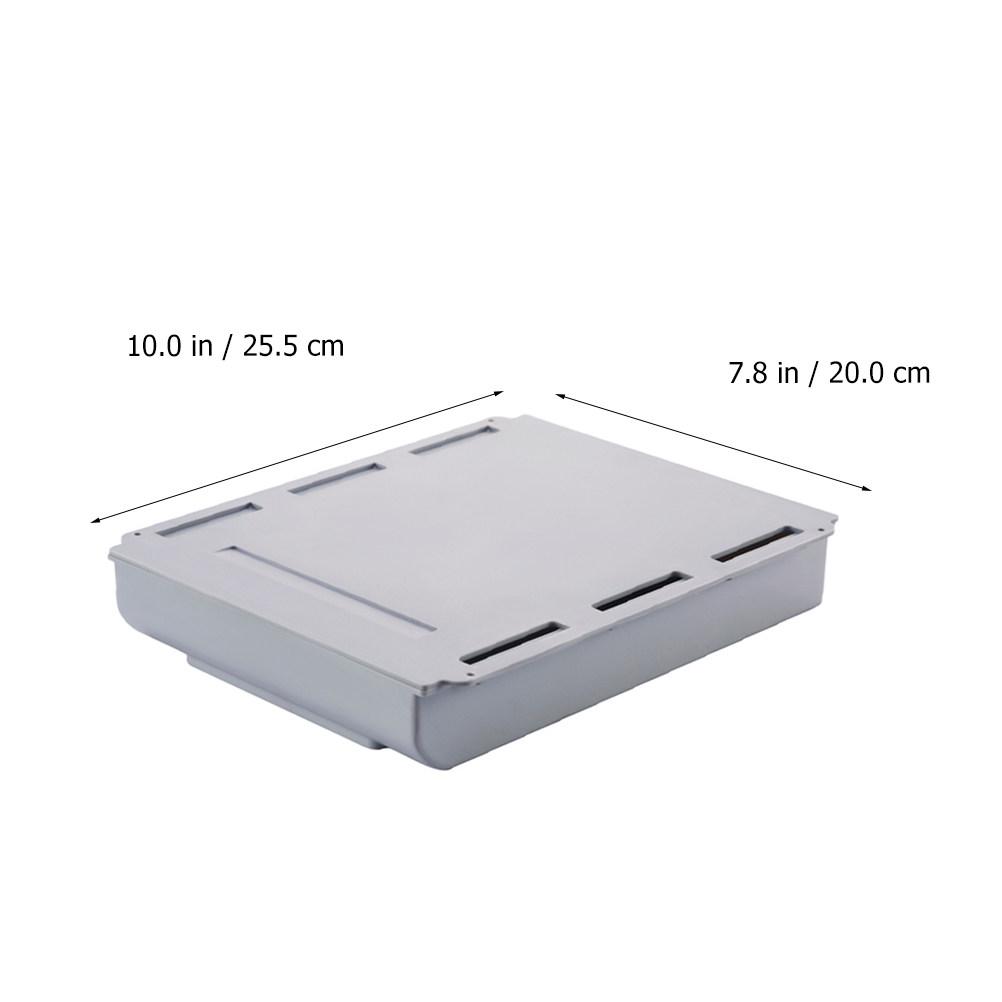

1Pcs Hanging Storage Box Plastic Drawer Design Under Desk Organizer Home Office Desktop Storage Container Pen Case белый
