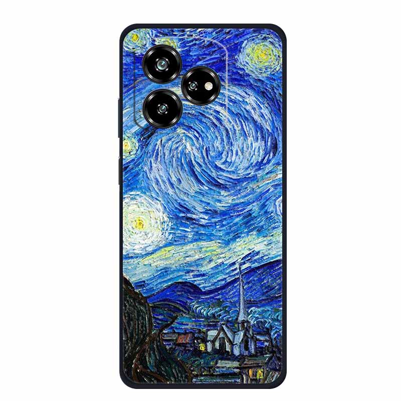 3D Relief Emboss Case For ZTE Axon 60 50 lite Blade A75 A73 4G V60 Design V50 Design 4G Black Silicone Soft Back Cover Case Capa