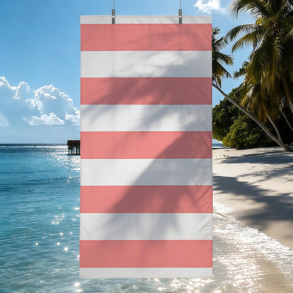 Modische bunte gestreifte Handtücher Schnell trocknende Strandtücher sind geeignet für Schwimmbäder Camping Yoga und das Fitnessstudio