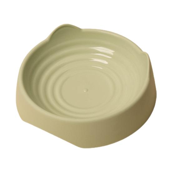 

Кормушка для домашних животных Удобная легкая чистка Прочный гладкий край Экологичная кормовая вода Сплошной цвет в форме ушей Кормушка для еды и воды Товары для домашних животных S зелёный