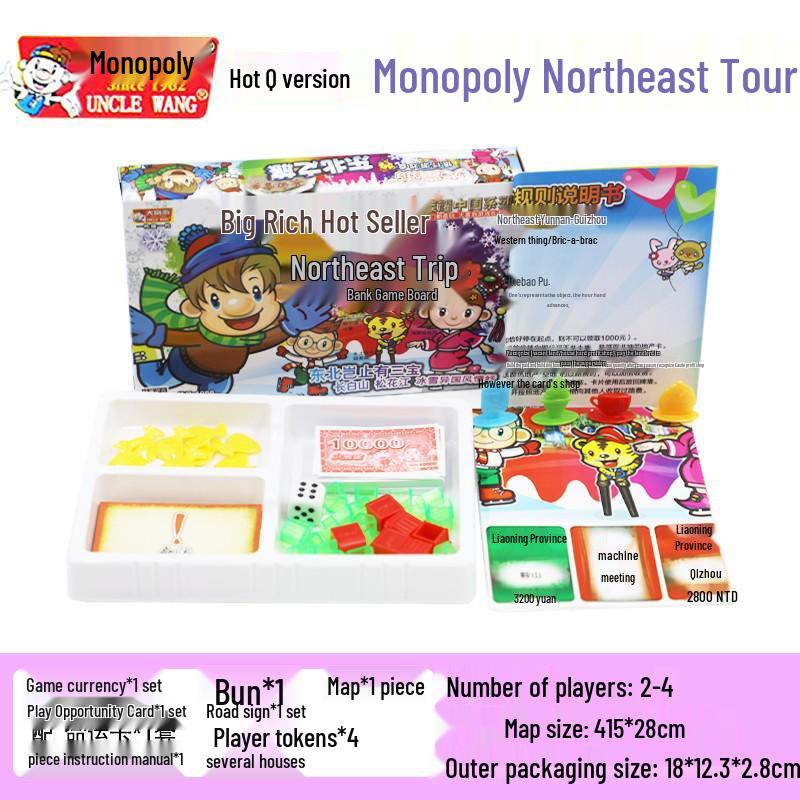Monopoly Q Version: China & World Tour Edition Board Game