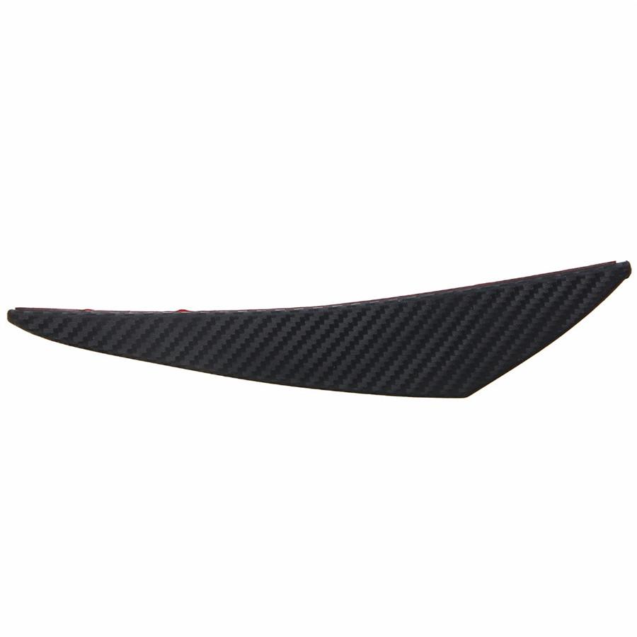 6pcs Universal Carbon Fiber Color Car/Auto Front Bumper Fins Spoiler Refit