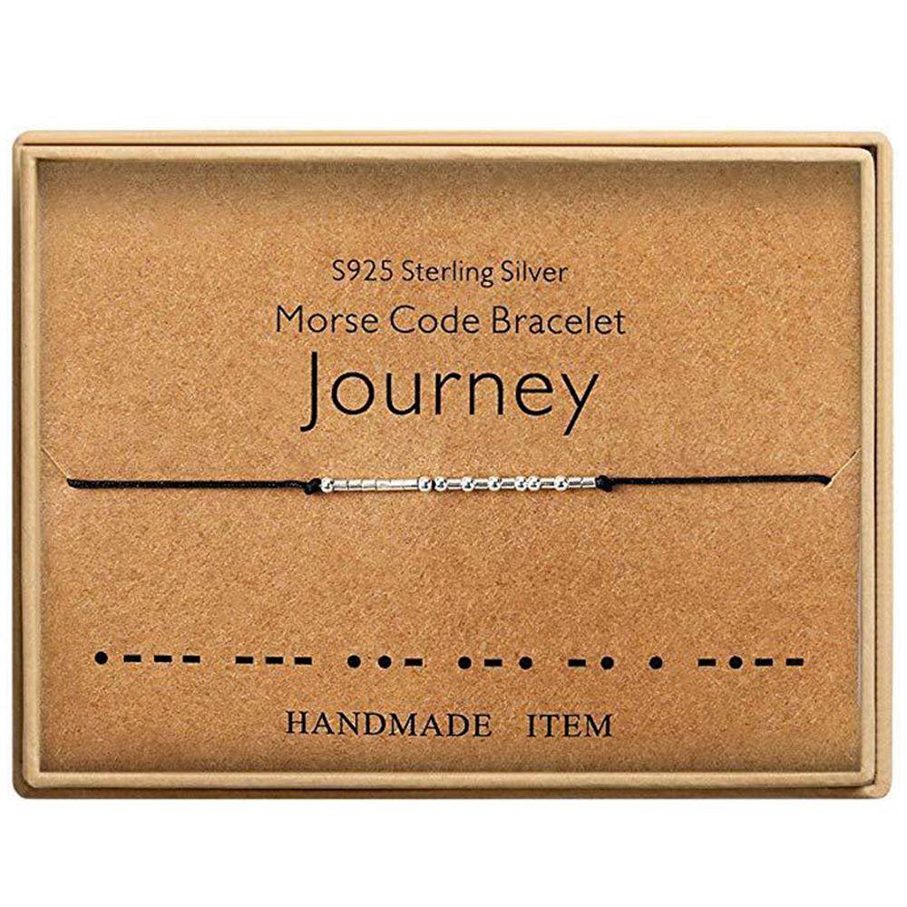 Gifts Beads Chain Silver Morse Code Bracelet Friendship Cuff Bangle Fuck Off I LOVE YOU BFF Ohana