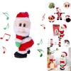 Whimsical Christmas Animated Santa Toy Featuring Lively Music And Charming Plush Design
