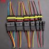 JCD 1set 1/2/3/4 Pin Waterproof Connector, Electrical Terminal Quick Connector With WireSuitable For Cars Ships Etc