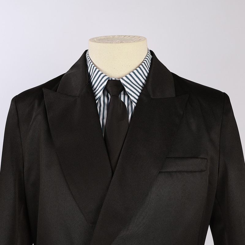 One Piece Sanji Cosplay Costume Onepiece Sanji Black Suit Real-Life Film and Television Role-Playing Costume