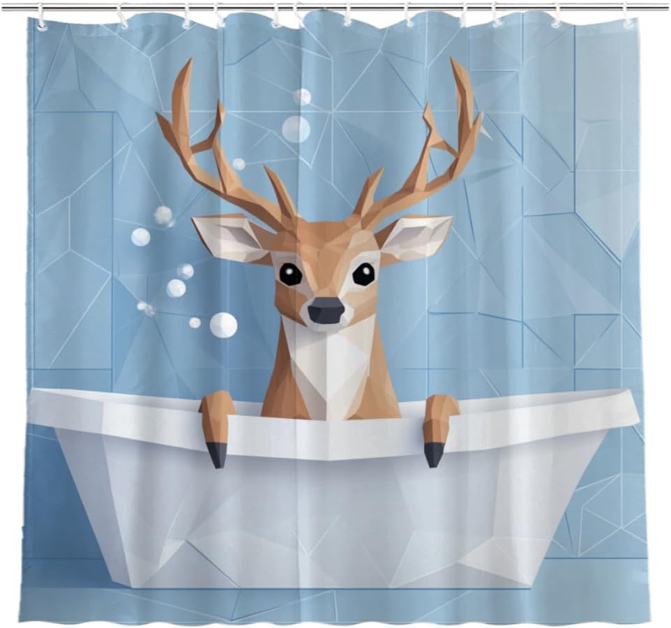 Funny Hedgehog Shower Curtain Hedgehog Bathing In Bathtub Cute Animal Puppy Pet Hilarious Shower Curtain Bathroom Set