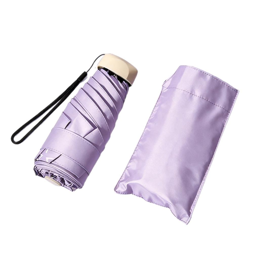 50% Umbrella Sun Umbrella Women's Sunscreen UV Parasol Pocket Umbrella Vinyl Umbrella Ultra Light Capsule Umbrella