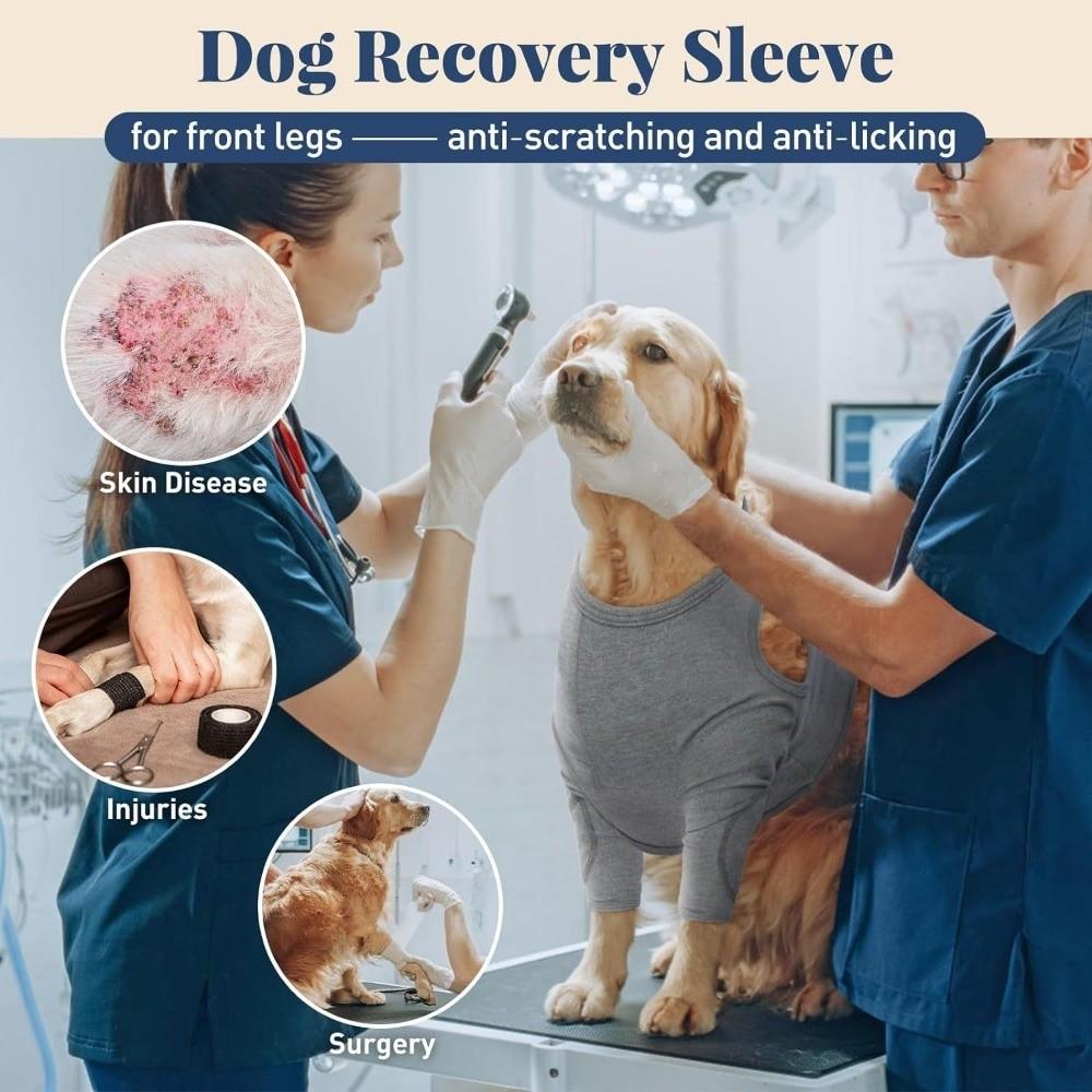 Atmungsaktive Hundebeinhülse Langarm Hohe Elastizität Anti-Leck-Hülse Professionelle Polyester Hundeknieorthesen Haustierschutz
