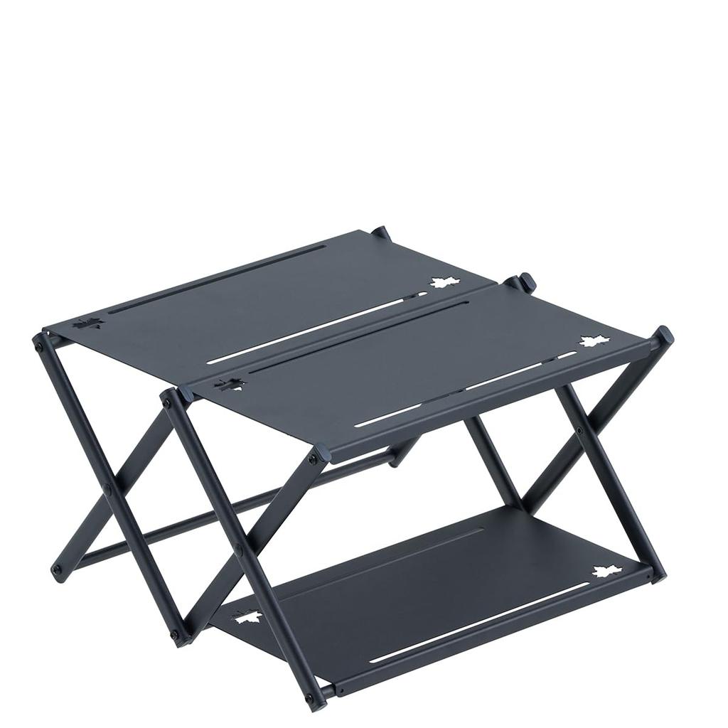 LOGOS Iron Custom Rack Table (73591005) for Dutch Ovens, Can be Placed Upright, Includes Storage Bag