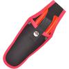 1 modern metal scissor tool storage bag, durable gardening bag with secure hook and loop closure and snap straps for hand trimmers, scissors