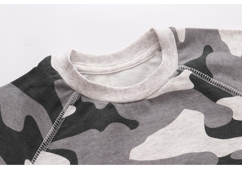 Boys' Cartoon Cotton Round-Neck Sweatshirt - Children's Autumn Long-Sleeve Clothing