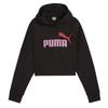 Puma Girls Logo Relaxed Fit Crop Hoodie