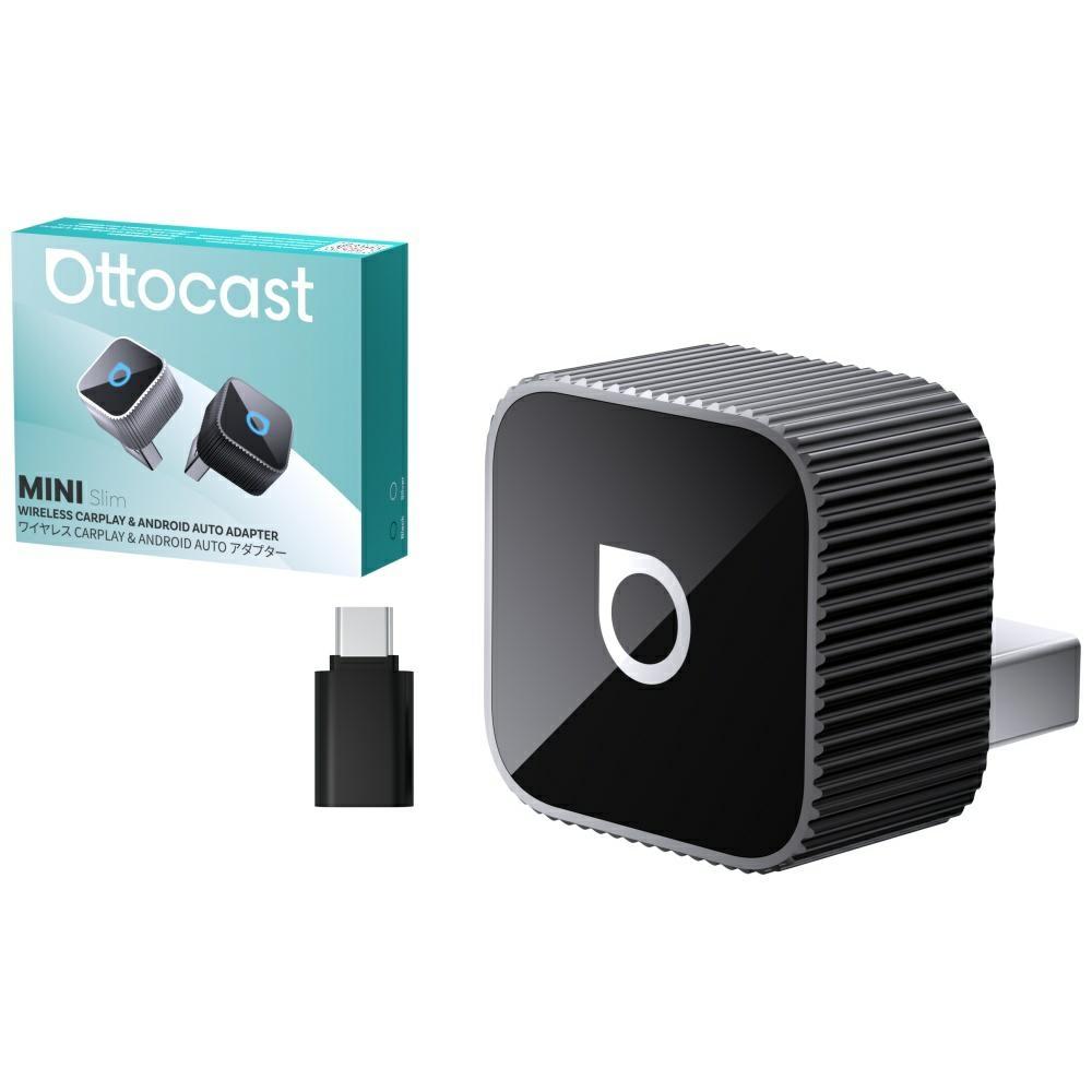 Ottocast CP88-T2 Mini Cube CarPlay Bluetooth Car Adapter Black