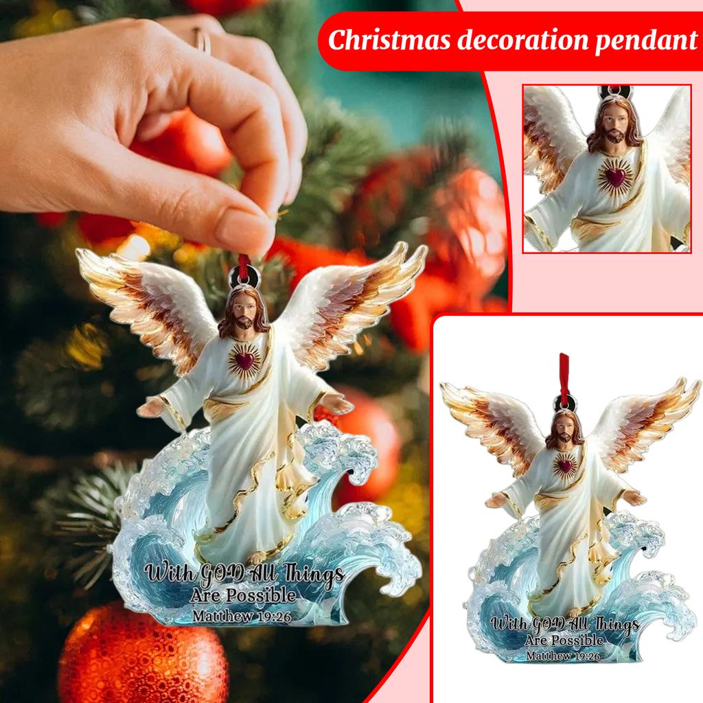 2D Christmas Decoration Pendant Christmas Tree Tag Theme Party Crafts Ornament