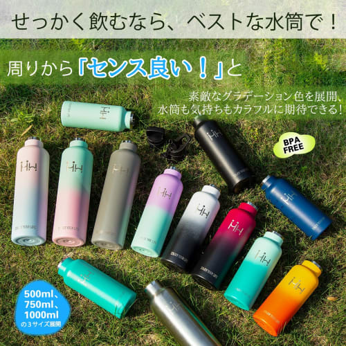 Eliciya 500ml Vacuum Insulated Stainless Steel Water Bottle, Keeps Hot or Cold, Carbonated, Highly Airtight, Easy To Clean, Wide Mouth Design, Leak-Pr