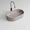 Bathroom Counter Top Ceramic Sink Rectangular Lavatory Porcelain Oval Wahsbasin