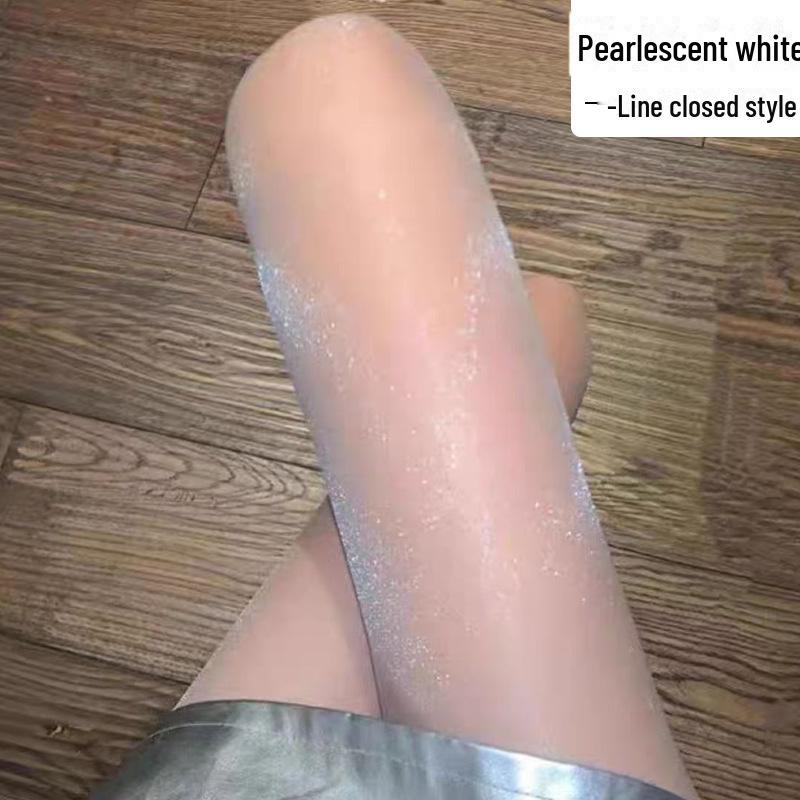 

Перламутровые носки с конским маслом: Ультратонкие блестящие чулки для сексуального стиля весной и осенью One Size