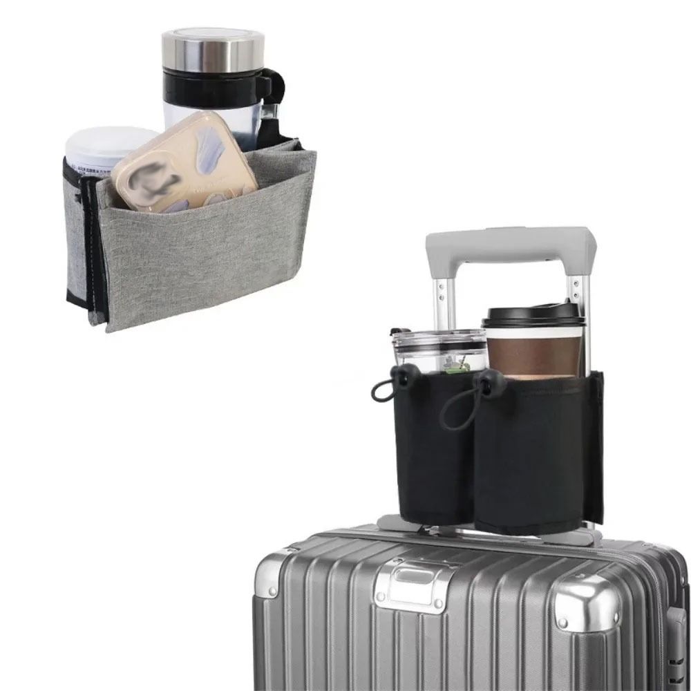 Hands-Free Luggage Drink Bag Storage Bag Travel Cup Holder Holder Suitcase Drink Holder Airport