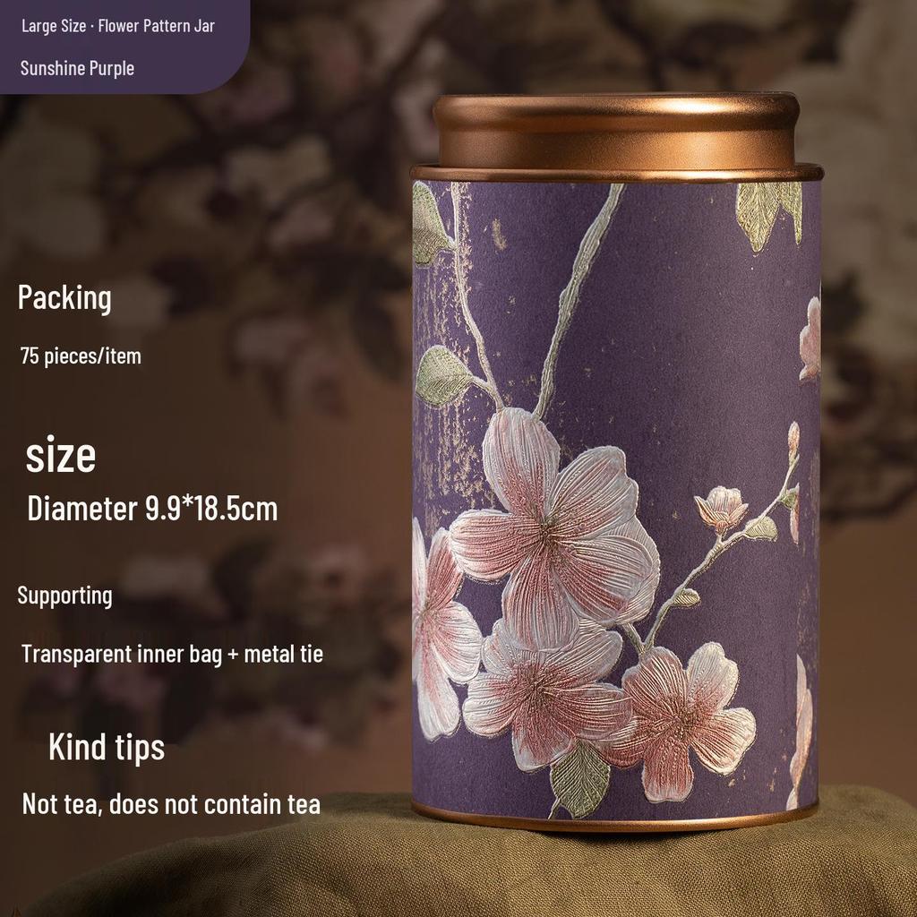 Exquisite Multi-Tea Storage Can: Sealed Container for Black, Green, Jasmine, White, & Oolong Tea.