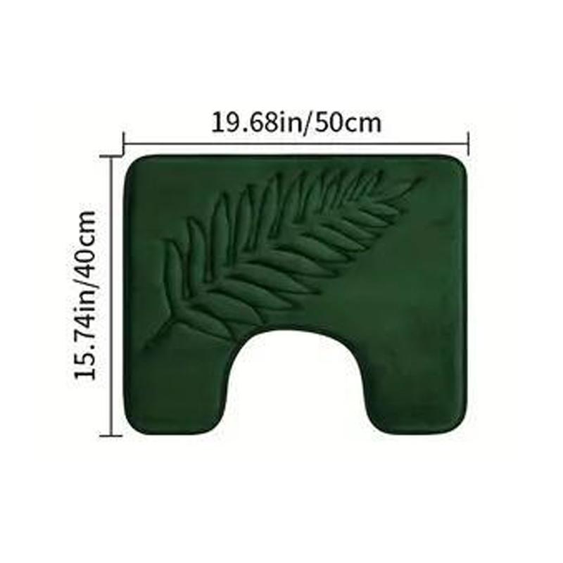 3dílná koupelnová předložka Paměťová pěna Ultra měkká a savá Listové koupelnové koberce Silné Pratelné Pro koupelnu Toaletu Vaničku Sada předložek